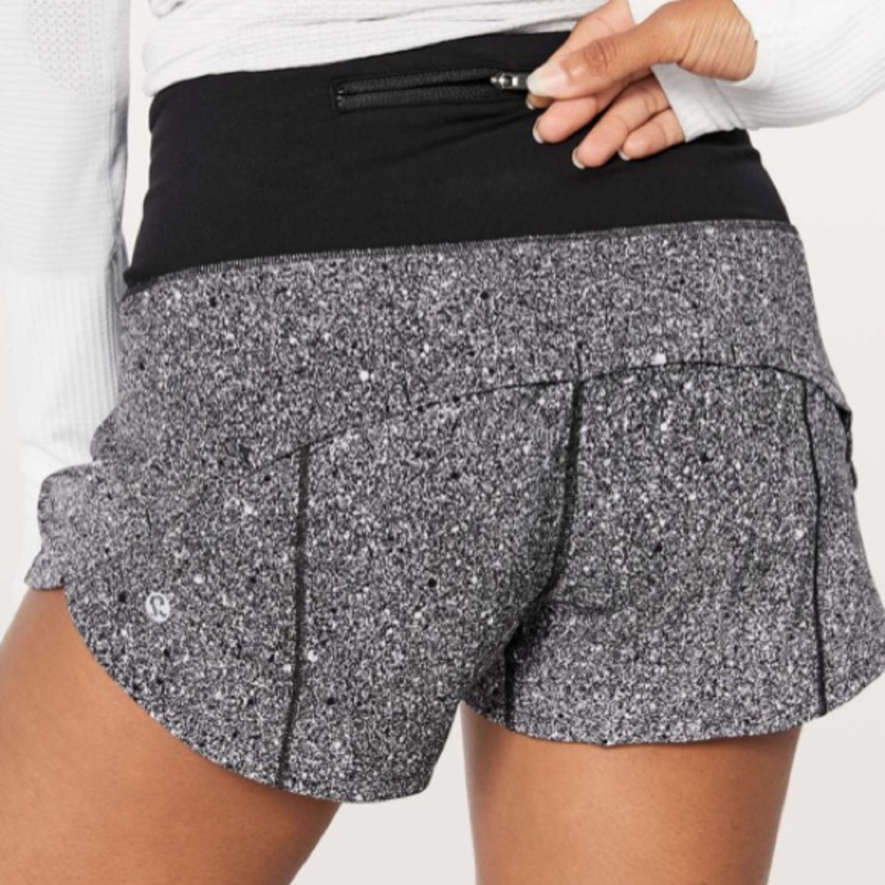 LULULEMON Speed Up Shorts Luminesce Splatter